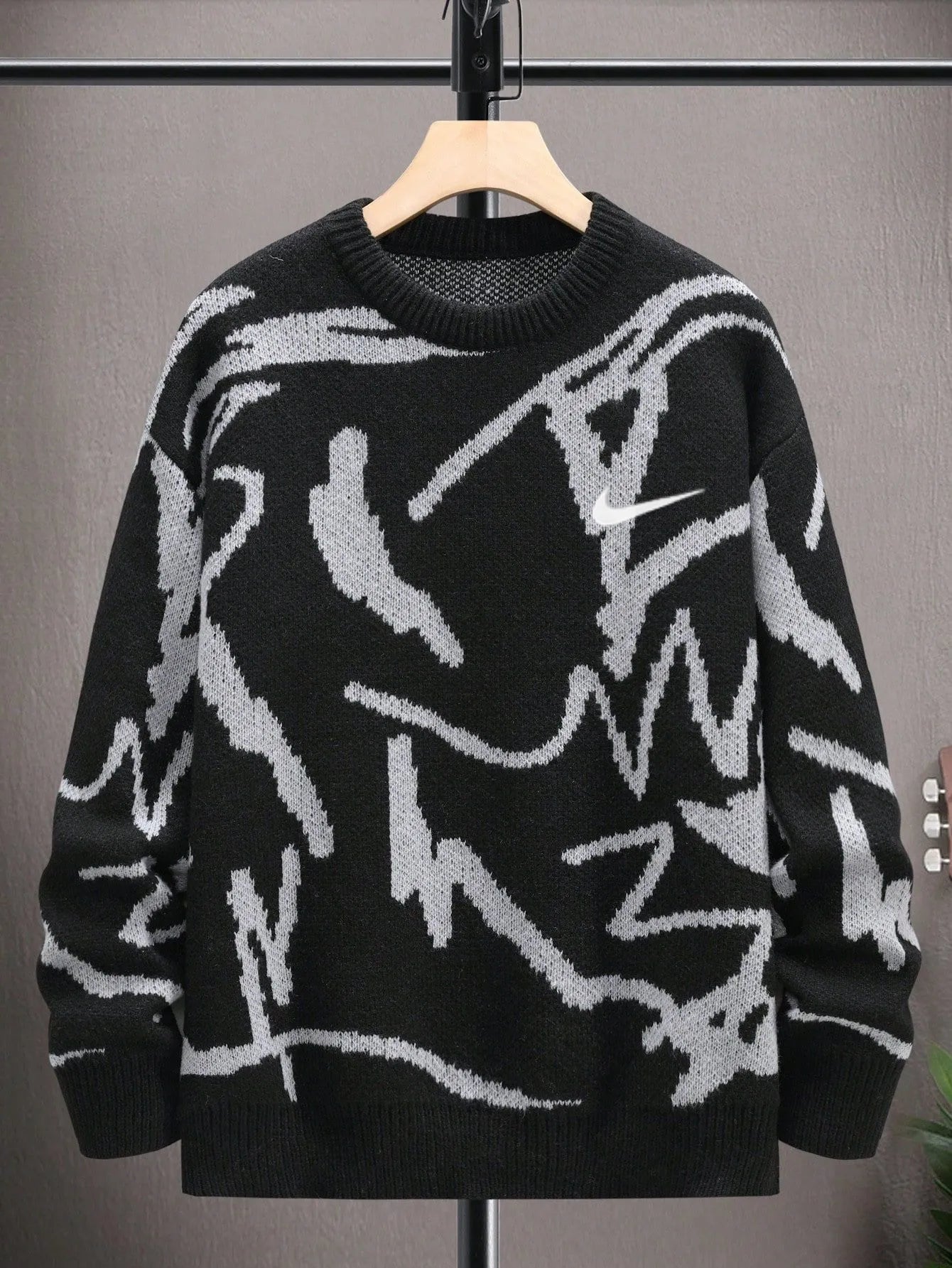 Trendiger Streetwear Strickpullover für Herren – Komfortabler Oversize Look in Limitierter Auflage