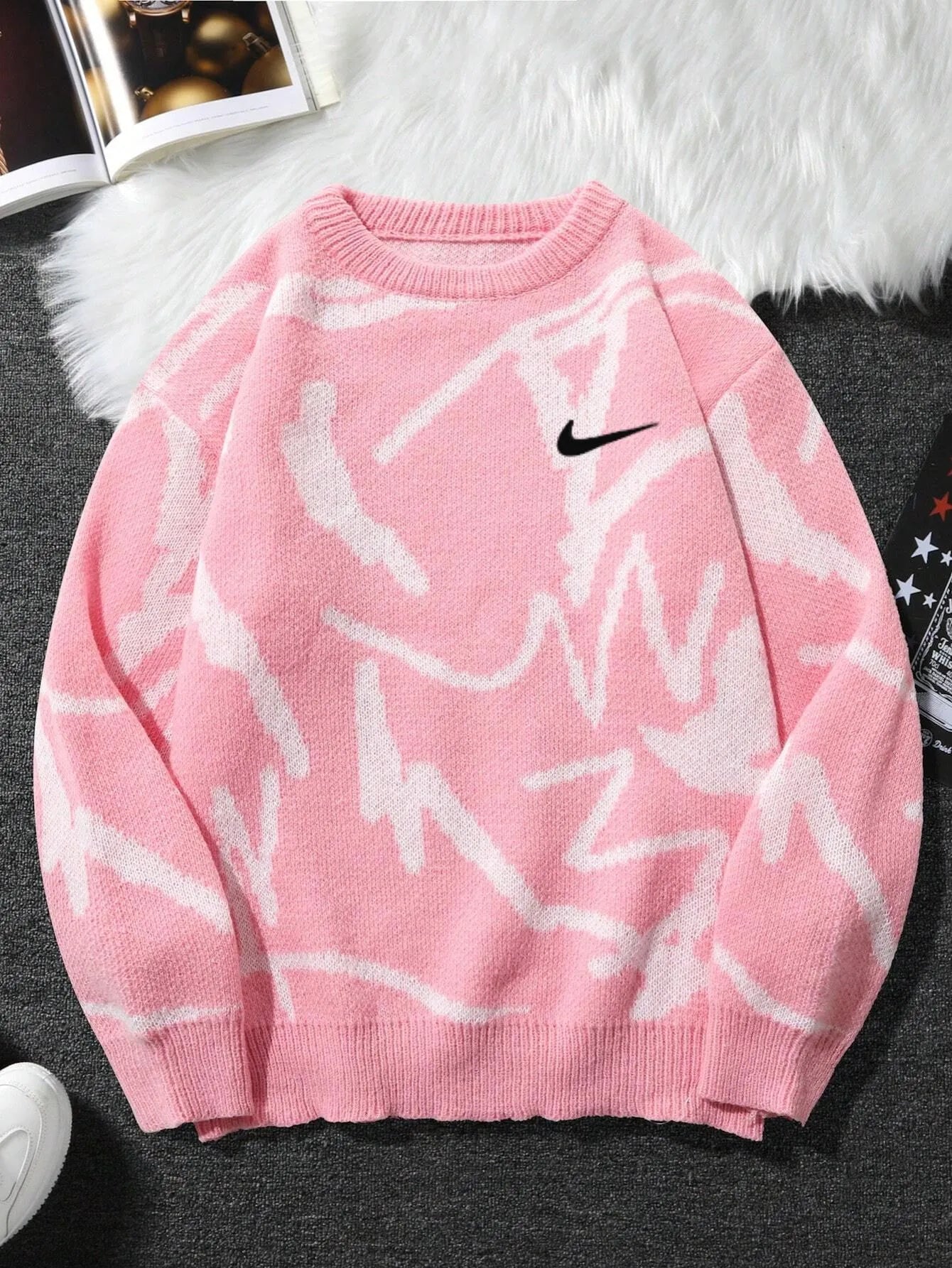 Trendiger Streetwear Strickpullover für Herren – Komfortabler Oversize Look in Limitierter Auflage