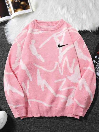 Trendiger Streetwear Strickpullover für Herren – Komfortabler Oversize Look in Limitierter Auflage