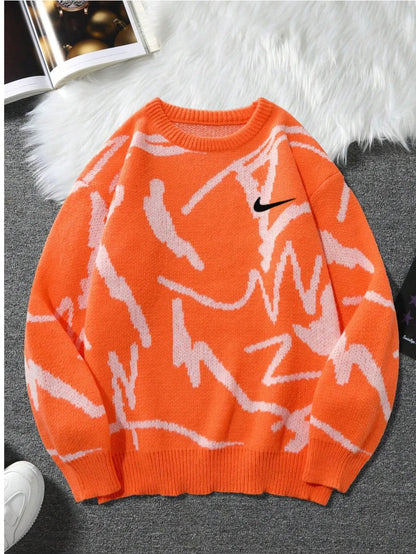 Trendiger Streetwear Strickpullover für Herren – Komfortabler Oversize Look in Limitierter Auflage