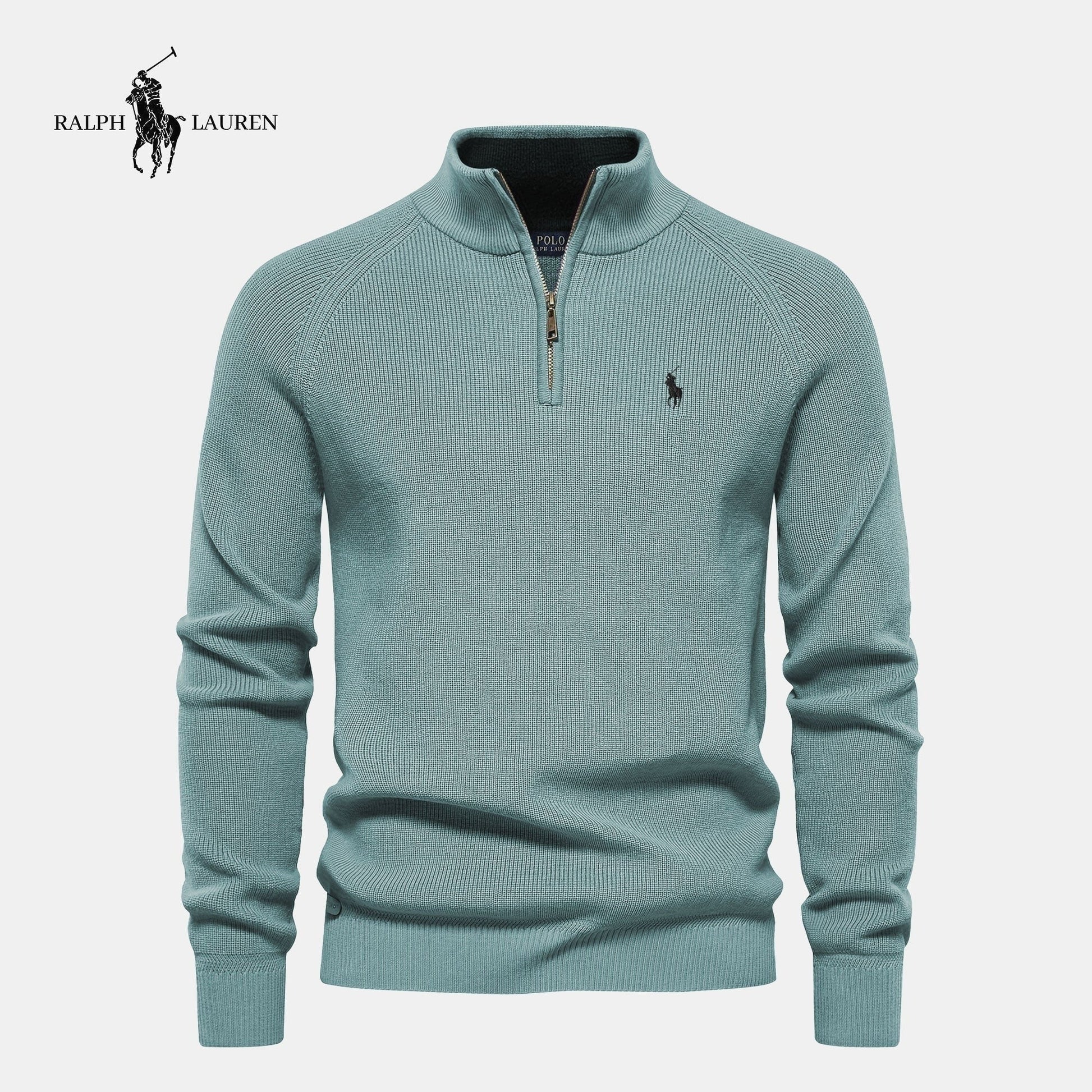 R&L Herren Reißverschluss Pullover – Elegantes Slim Fit, Baumwolle, Limitierte Auflage